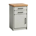 Compact Modern Kitchen Cart with Wooden Top and Storage Drawers